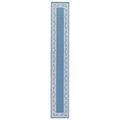 Manmade 20 x 120 in. Floral Border Extra Long Rectangle Runner Rug - Blue MA2613941
